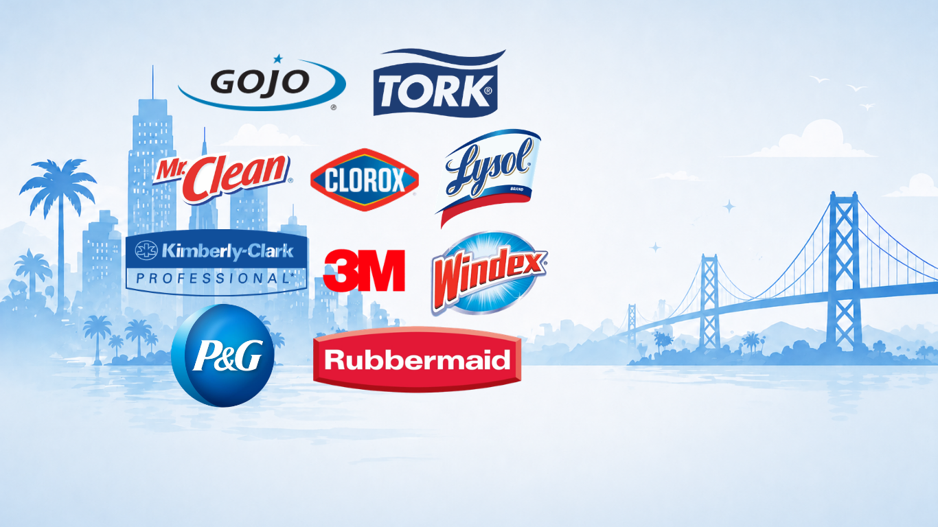 Top janitorial brands and professional quality products