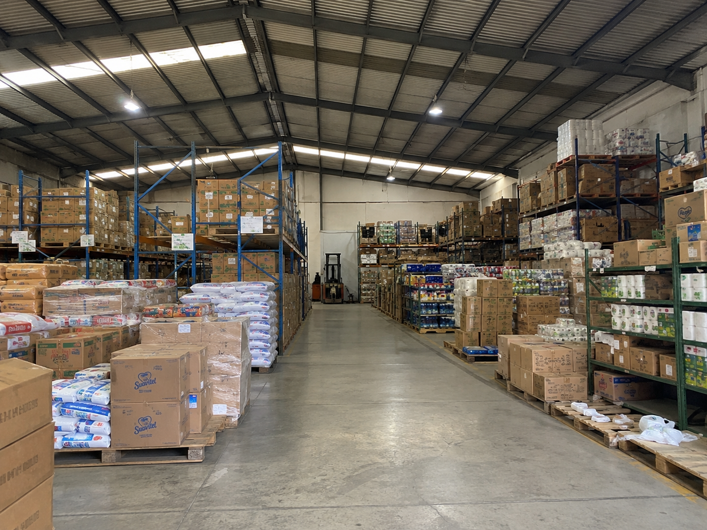 Fully stocked warehouse for businesses of every size